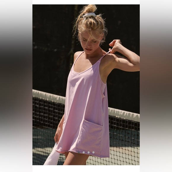 Free People NWT💥LAST ONE💥Hot Shot Mini Dress Size Small and M in Bright Orchid - Picture 3 of 10